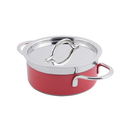 Bon Chef Classic Country French Coll Pot W/Cover 7" X 3"  1 Qt 22 Oz 60299RED